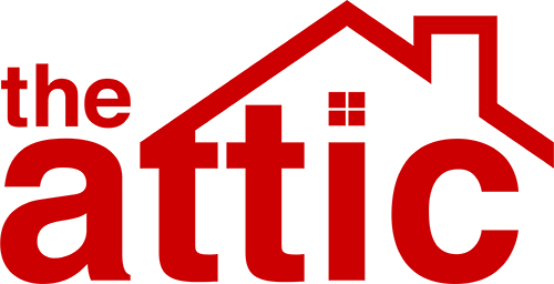 The Attic - Warehouse & Wholesale Store of The Quad Cities Site Logo in Red